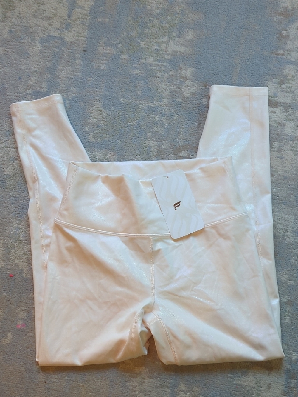 Fabletics High Waited Iridescent Luxe 7/8 Leggings Sz S NWT